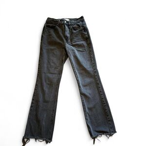 PacSun Black/Dark Grey cropped boot jeans